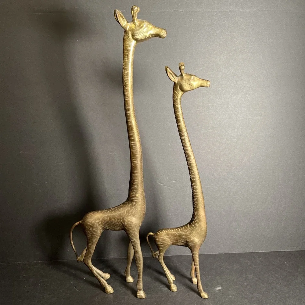 VTG Brass MCM Giraffe Giraffes 22.5